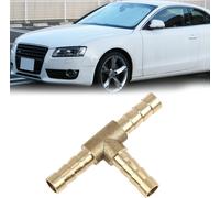 Raccord Laiton 6mm Cannelé 3 Voies Connecteur T Adaptateur pour Tuyau Huile Air Eau