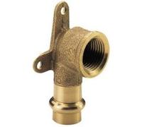 Raccord Laiton A Sertir - Coude Applique Ff Ø18X1/2""(15/21)