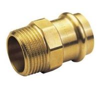 Raccord plomberie GENERIQUE Raccord Laiton A Sertir Et Visser - Mamelon Mf Ø35X1""1/2 (40/49)