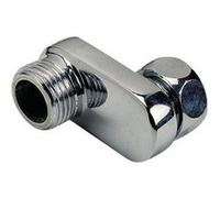 Raccord Laiton Chrome Contre Coude Extra Plat Excentre 25 - Male - Ecrou G