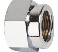 Raccord Laiton Chromé Hexagonal Réduit à Visser F 1/2" à Visser F 3/8" Comap