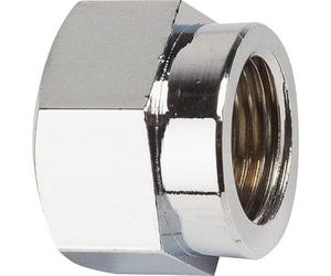 Raccord Laiton Chromé Hexagonal Réduit à Visser F 1/2" à Visser F 3/8" Comap
