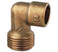 Raccord laiton coudé 90° à souder - M 1/2 - Ø 14 mm - 92GC - Thermador