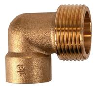 Raccord laiton coudé 90° à souder - M 3/4' - diamètre 16 mm