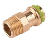 Raccord laiton droit à sertir - M 1/2' - Ø 16 mm - Aalberts Integrated Piping Systems