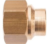 Raccord laiton droit à souder - F 3/4' - diamètre 18 mm