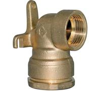 Raccord laiton pour tube PE - Applique murale - Femelle 1/2'' - SOMATHERM
