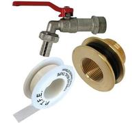 Raccord laiton - RACO EXPERT - Pour cuve plastique avec robinet de puisage