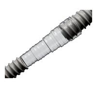 Raccord linéaire adaptateur PVC transparent pour tube d'évacuation de condensat diamètre 16. 18 et 20 Réf 0023GL