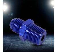 Raccord mâle, aluminium mâle AN6 vers 3/8 NPT adaptateur de raccord droit bleu