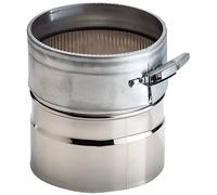 RACCORD MALLE / FEMELLE POLYFIX COLLIER EN INOX 304 155/161 POUR CONDUIT TUBAGE DE POELE OU CHEMINEE SERRAGE RAPIDE