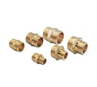 Raccord mamelon hexagonal en laiton - Adaptateur rapide avec filetage mâle BSP de 1/8"-1" pour connexions eau/huile/gaz(3l4 à 3l4,50 PCS)