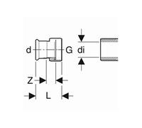 Raccord Mapress Acier Carbone avec écrou de serrage - 250