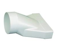 raccord mixte droit - 55 x 220 vers 125 mm rond - atlantic 460012