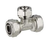 Raccord multicouche à compression té inégal ø20 - ø16 - ø20 NOYON & THIEBAULT