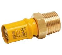 Raccord multicouche à poussoirs x gaz droit droit abeille 20 x 1/2 mâle Mamelon