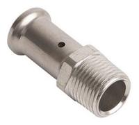 Raccord laiton à sertir HENCO droit mâle - 17P