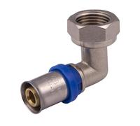Raccord Multicouche à Sertir Multi profils Coude Ø16 - Femelle Tournant 15x21 NOYON & THIEBAULT