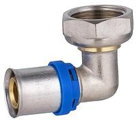 Raccord Multicouche à Sertir Multi profils Coude Ø20 - Femelle Tournant 20x27 NOYON & THIEBAULT