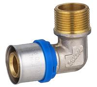 Raccord Multicouche à Sertir Multi profils TH-H-U coude diamètre Ø26 mm - à visser mâle 20x27 (3/4) - Norme NF 545 pour réseau d'eau potable et chauffage NOYON & THIEBAULT