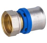 Raccord Multicouche à Sertir Multi profils TH-H-U diamètre Ø26 mm - à visser Femelle tournant 20x27 (3/4) - Norme NF 545 pour réseau d'eau potable et chauffage NOYON & THIEBAULT