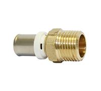 Raccord droit mâle multicouche à sertir 16mm x 12/17 - 3/8" Fixoconnect