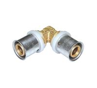 Raccord multicouche - COMISA - H 860 - Coude 90° à sertir - 20x20 mm - Inox