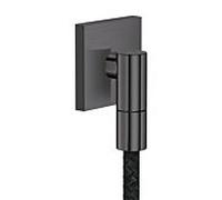 Raccord mural AXOR hansgrohe 36738340 carré G1/2" Chrome noir brossé