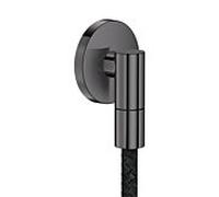 Raccord mural AXOR hansgrohe 36737330 rond G1/2" Chrome noir poli