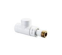 Raccord de retour Zehnder sÃ©rie XE, version droite 1/2", Coloris: Blanc - 632211