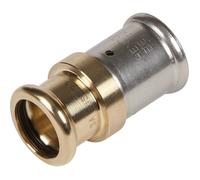 Raccord passerelle droit cuivre multicouche à sertir Henco - Diamètre multicouche 16 mm - Diamètre cuivre 14 mm