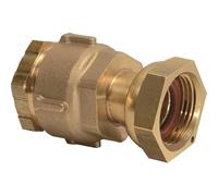 Raccord PE droit à écrou prisonnier à serrage - F 3/4' - Diamètre 20 mm - Rexuo - Huot