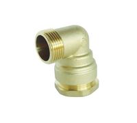 Somatherm – Raccord coudé laiton pour tube PE Ø32 mm Mâle 1" – 20 bars – ACS – Garantie 5 ans