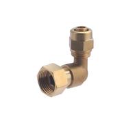 Coude à compression pour tube PER NOYON & THIEBAULT - A visser femelle écrou libre - P-524