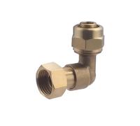 Coude à compression pour tube PER NOYON & THIEBAULT - A visser femelle écrou libre - P-524