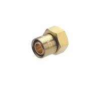 Raccord droit à glissement pour tube PER NOYON & THIEBAULT - Ø 16 mm à visser femelle écrou libre F1/2' (15x21) Bague en laiton - 3185-1516L1