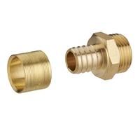 Raccord PER à Glissement Ø16 - Mâle 12x17 - Laiton - Sachet de 5 raccords NOYON & THIEBAULT