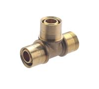 Té égal à glissement pour tube PER NOYON & THIEBAULT - Bague en laiton - 3190