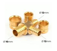Raccord PER à glissement - Té réduit - Diamètre tubes 16-12-12 mm BOUTTÉ