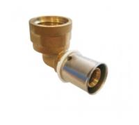 Raccord PER à sertir - Coude femelle - Diam 16mm - Filetage 15x21 BOUTTÉ