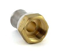 Raccord PER à sertir diamètre 20 mm fixe à visser F20x27 BRICOZOR