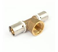 Raccord PER à sertir - Té femelle - diam 16 mm - Filetage 15x21 BOUTTÉ