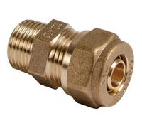 Raccord PER droit à compression - M 1/2' - diamètre 16 mm - Comap