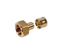 Raccord PER droit à glissement - F 3/8' - Ø 16 mm - PB tub
