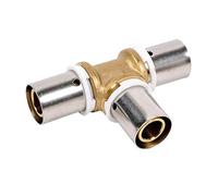 Raccord PER en T à sertir - Ø 25 mm - PB tub