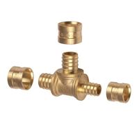Raccord PER en T réduit à glissement - diamètre 16 - 12 - 12 mm - PB tub