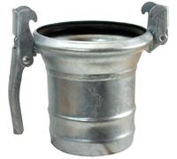 Raccord pièce femelle galvanisé, DN 150 mm, 6" Embout de tuyau extérieur 150 mm - système italien