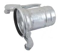 Raccord pièce femelle galvanisé, DN 200 mm, 8" Embout de tuyau extérieur 200 mm - système italien