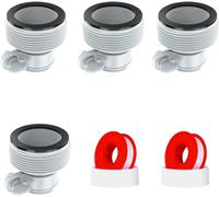 Raccord Piscine,Adaptateur Tuyau Piscine,Raccord Pompe Piscine,Adaptateur de Conversion de Tuyau B pour Raccords 1,25""-1,5"",Pour l'interface de Pompe à Filtre Intex(4 Pièces)