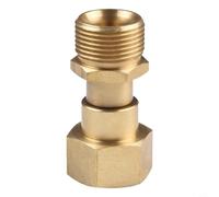 Raccord pivotant en laiton M22 14 mm pour nettoyeur haute pression - Raccord rotatif à 360° pour tuyau de torsion et réduction de la pression sur l'outil
